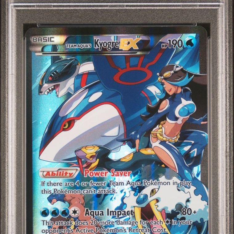 pokemon card kyogre ex price Team Aqua's #6 EXTENDED ART  Raycardza Colorless Giant Whirlpool (140) Return 2 Water Energy attached to this Pokmon to your hand Kyogre 6/106 Pokmon card from