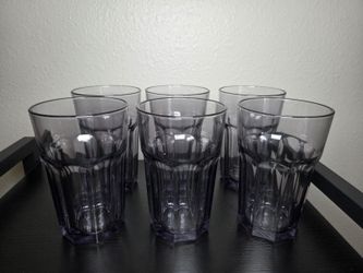 12oz Light Purple Glass, Set of 6