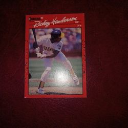 Ricky Henderson Trading Cards 