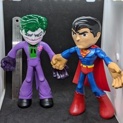 Justice League DC Comics Flextreme Bendable Figures The Joker & Superman