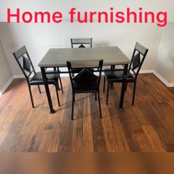 Furniture table with four chair