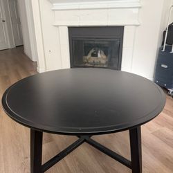 🖤 Round Black Coffee Table – $50 FIRM | Pickup in Redmond