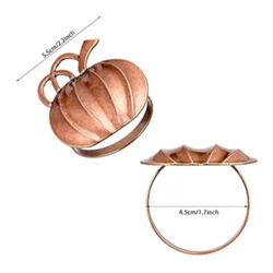Pumpkin Napkin Ring Holders Thanksgiving Halloween Napkin Rings Fall Napkin Ring Holders 