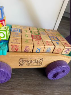 Kid Toys/ alphabet toy/ toy wagon