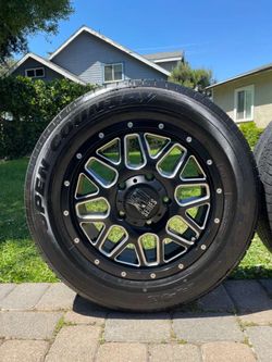 5 lug nut rims & TIRES/ rines & LLANTAS de 5 birlos (5x160) size: 18” NEW TIRES (FORD TRANSIT VAN)