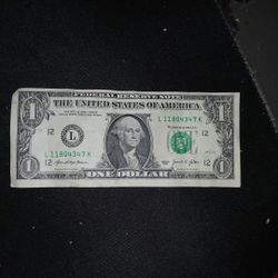Off Center 2021 Dollar Bill
