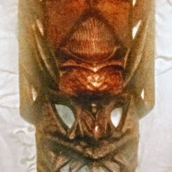 Large Wooden Deamon Mask