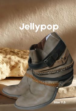 Jellypop "Jared" Boots size 7.5 in taupe