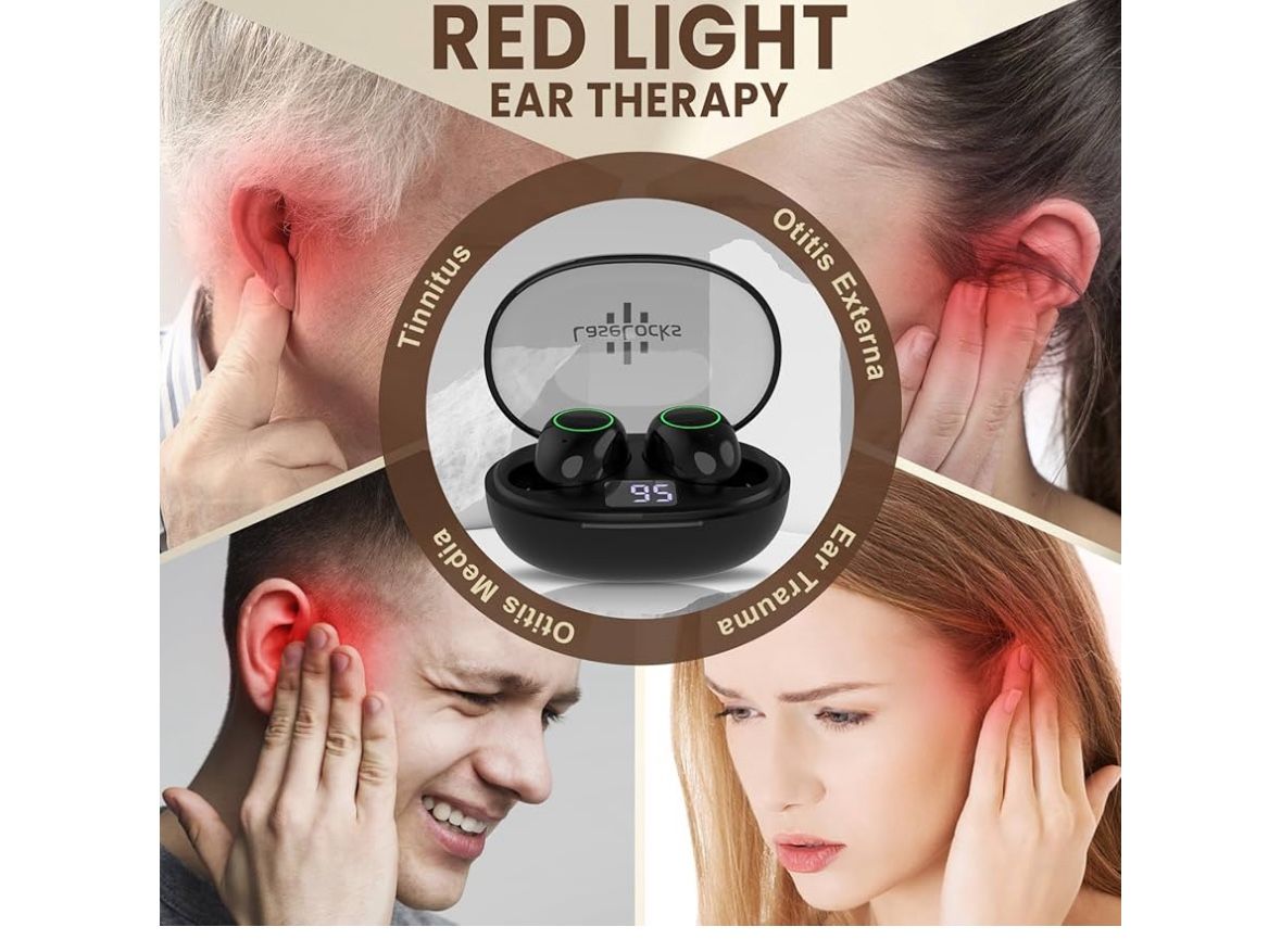 Red Light Therapy for Ears, 650nm Ear Wellness Device, Red Light Therapy Device