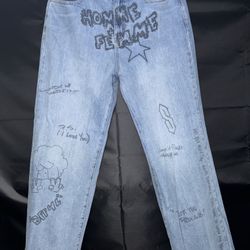 Homme + Femme “Yearbook” Denim – Size 34 (Oversized Fit)