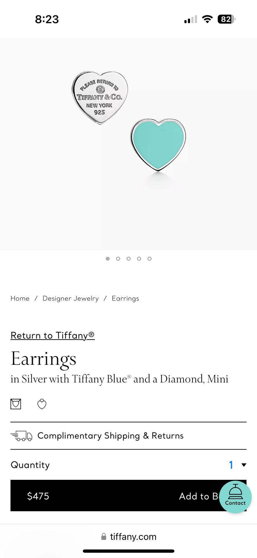 Return To Tiffany’s Earrings