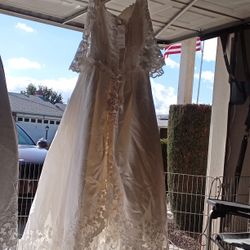 Anny Lee Ivory Wedding Gown Size 14