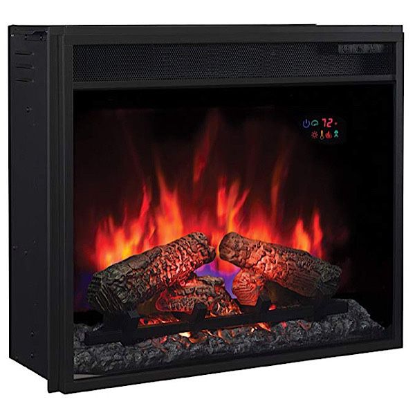 ClassicFlame 23EF031GRP Electric Fireplace Insert 23” with Safer Plug (Like New)