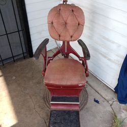 1950s Dental Or Barber Chair All Original 