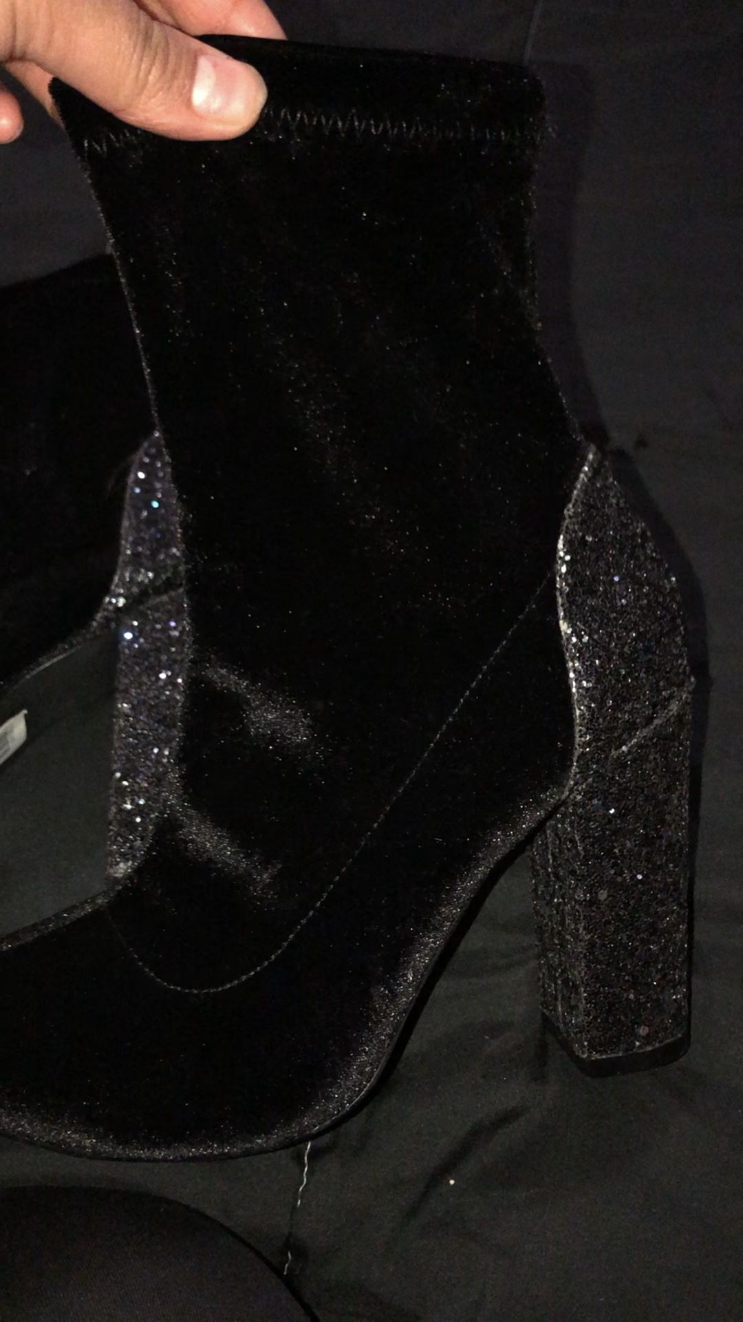 Black heel boot
