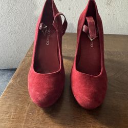 Women Red High Hills