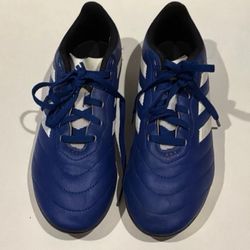 Adidas Goletto VIII FG Soccer Cleats Royal Blue White Shoes Youth size 5.5