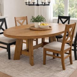Wooden Table With 6 Chairs