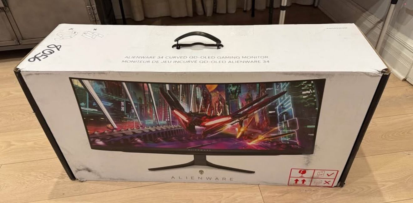 New In box 34” OLED Ultrawide Monitor - AW3423DWF