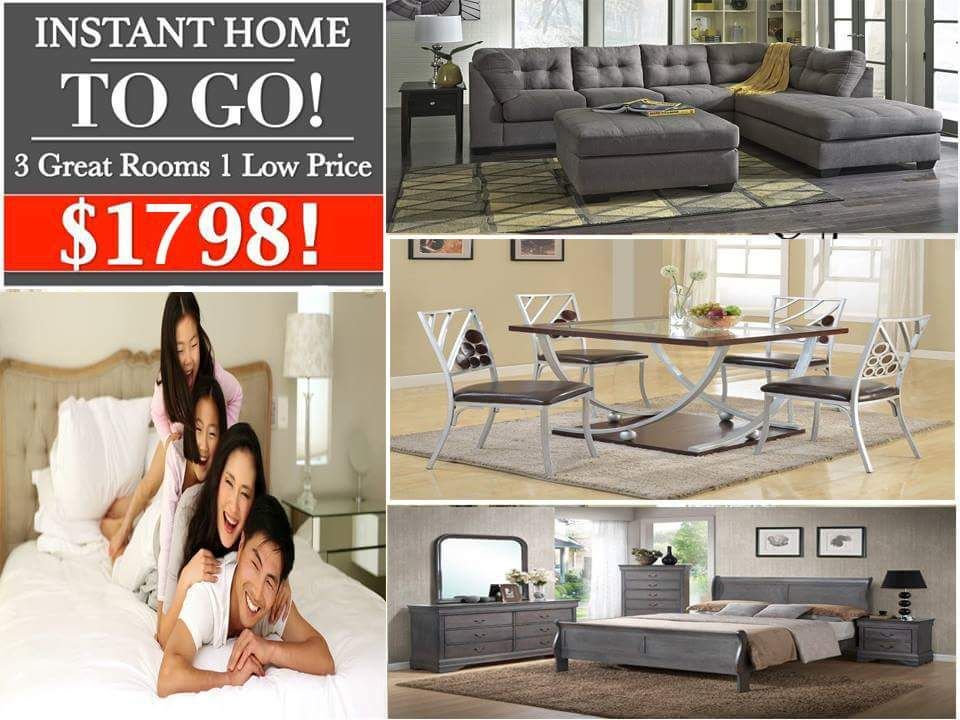 Queen Bedroom Set Dresser Mirror Nigtstand Sofa Love Table and Chairs NEW