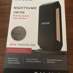 NETGEAR Gigabit Nighthawk Speed Cable Modem DOCSIS® 3.1 Cable Modem (CM1000)