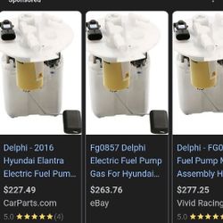 Delphi 2011-2016 Hyundai Elantra Fuel Pump