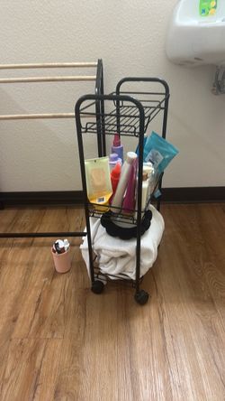 3-tier shower caddy cart