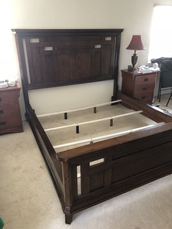 Broyhill King Size Bed Frame Headboard Footboard For In Broyhill King Size Bed Frame Headboard Footboard