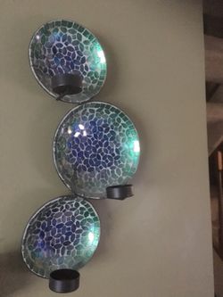 Mosaic tea candle holder