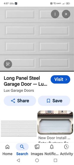 Long door panel garage