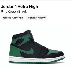 Air Jordan 1 Pine Green 2.0