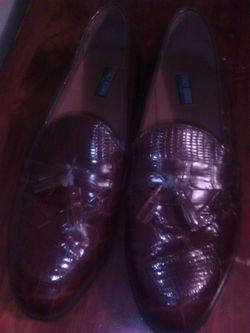 Stacy Adams snake skin loafers