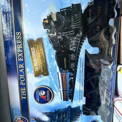 Polar Express Lionel Train Set With The Brass Bell Ornament