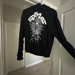 sp5der Hoodie Black And White