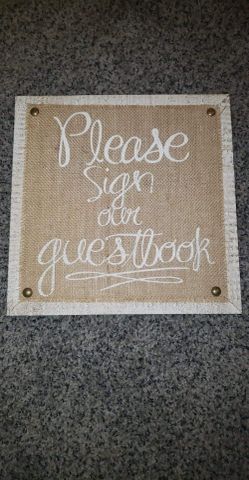 Guest book sign