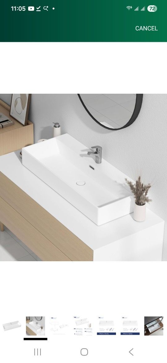 Eridanus Bathroom Sink , Glossy