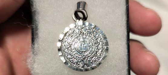 Aztec calendar pendant 925 silver