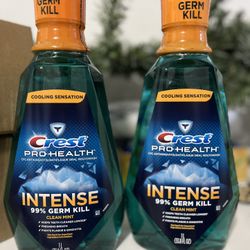 Crest Pro-Health Intense Mouthwash, Clean Mint, 1 L