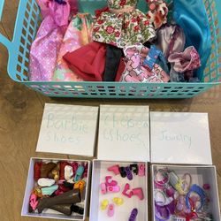 Barbie Doll Clothes Lot Plus Frozen/ken/stacie/clothes/ Miscellaneous Accessories From Lots Of Things