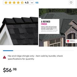 Owens Corning DecoRidge Onyx Black Hip Ridge Roof Shingles ( 20-lin ft per Bundle )