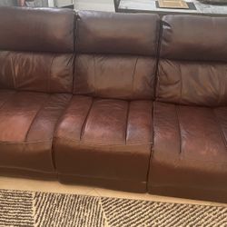 Sofá And Love Seat, Reclining,leather