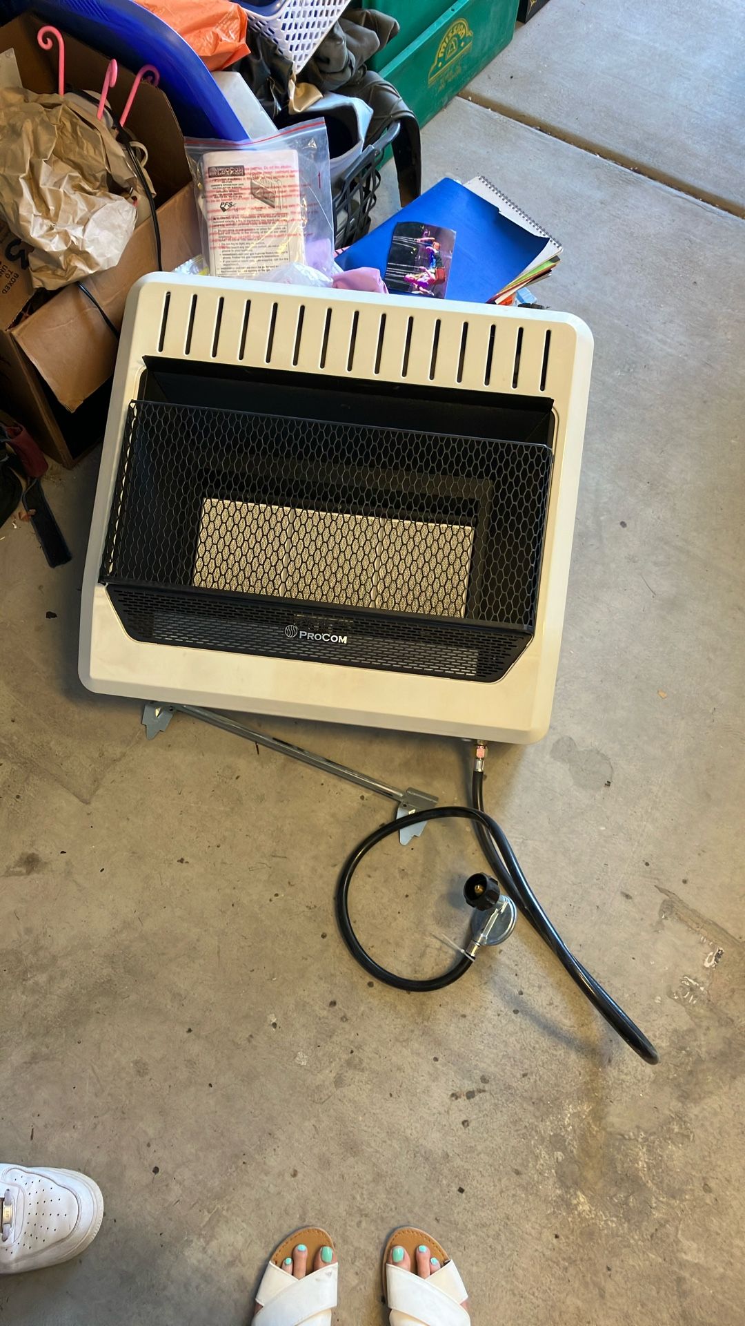 Procom 30,000 BTU propane Or natural gas ceramic heater