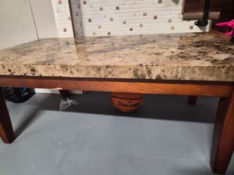 Marble coffee table