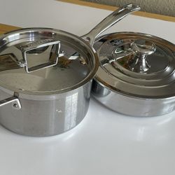 Le Creuset 4-Piece Stainless Steel Cookware Set - Silver