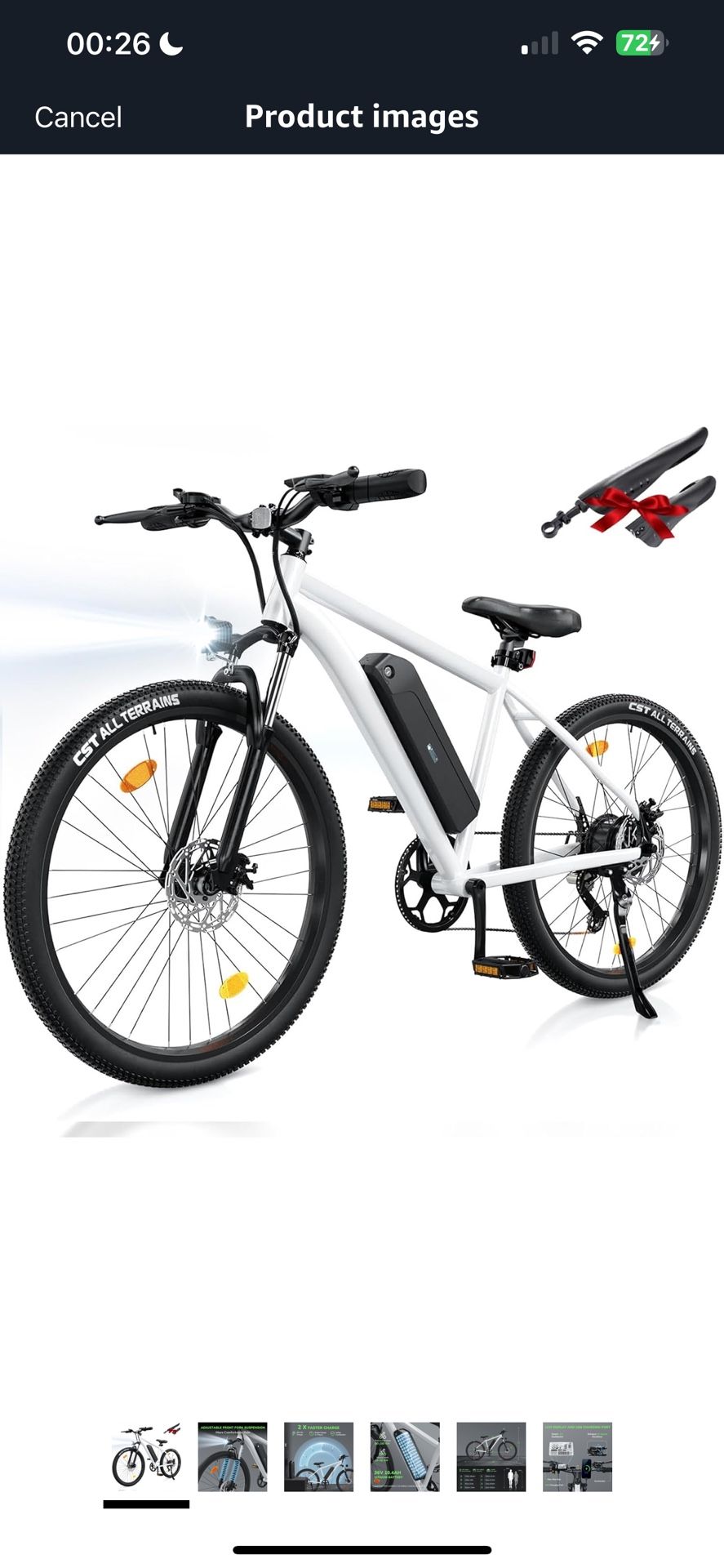 35 Speed Electric Bike for Adults 750W 26 Tire Commuting Electric