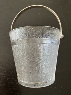 Retro Tapered Ice Bucket with Metal Handle
