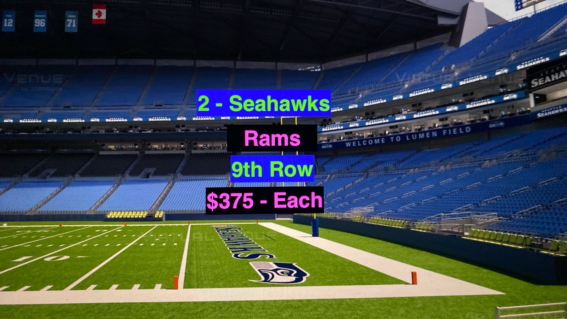 Seahawks Rams Tickets 