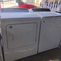 Set Washer And Dryer Electric Whirlpool Cabrio Big Capacity 