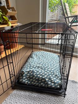 30 inch Dog Crate, 2 doors and 2 beds
