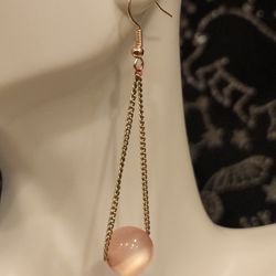 Pink Chain Earrings